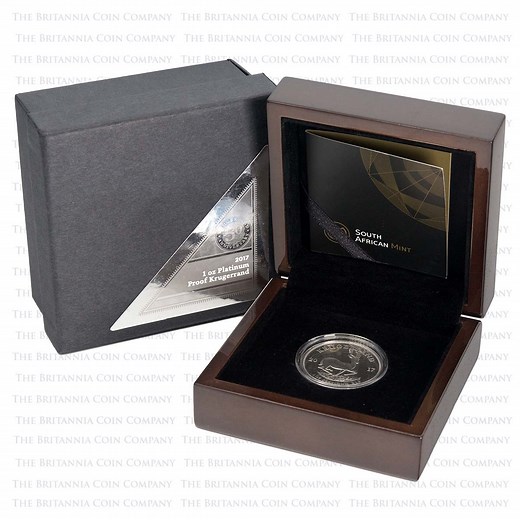 2017 Platinum Proof 1oz Krugerrand : 50th Anniversary | The Britannia Coin Company