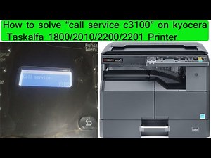 Kyocera TaskAlfa 1800 error code C3100 solution tips