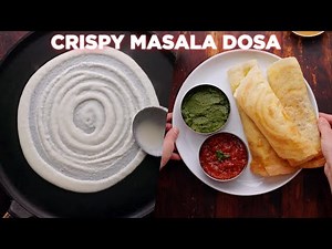 crispy masala dosa with aloo bhaji recipe