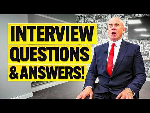 TOP 10 COMMON INTERVIEW QUESTIONS & ANSWERS! (Mock Interview) How To Answer Interview Questions!