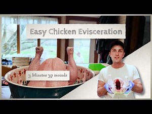 Eviscerating Chickens the EASY WAY (Cornish Cross)