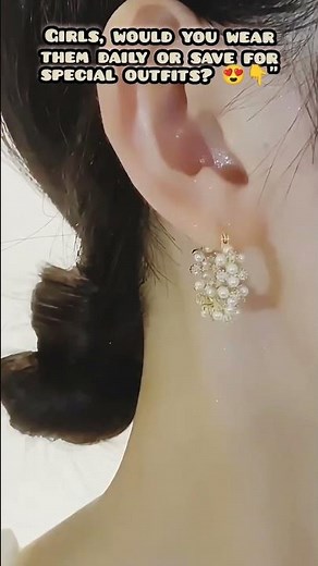 Elegant Hoop Earrings with Rhinestone Shine | Must-Have Fashion Accessory #earrings