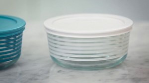 Watch Pyrex 1125925 10 Piece Simply Store "Lanes" Decorated Storage Set, Clear on Amazon Live