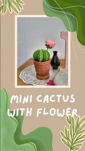 Mini Cactus with Flower 🌵 | Easy Crochet Tutorial for Beginners | My Creative Butterfly