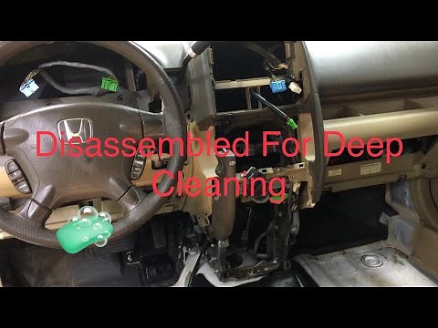 Honda CR-V dashboard and instrument panel disassembly