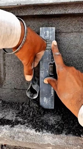 Wall Pattern Finishing Work Tool Using Manual Plaster Mold #worktool