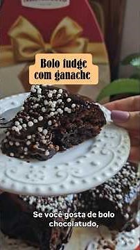 Fudge cake with chocolate ganache #fudge #cake #desserts
