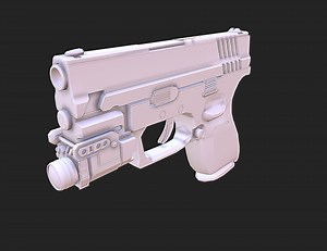 Springfield XD40 - 3D model by markjohnstonsart
