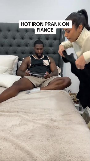 2.2M views · 56K reactions | He really believed I would... #reels #pranks #couplepranks #ironing #hilarious #viral | Kristen and Reafe | Facebook