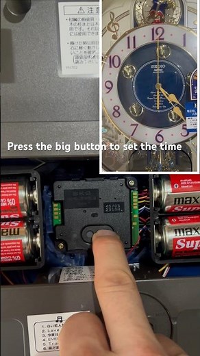 How to set time Seiko Radio wave control clock with 2 button RE555