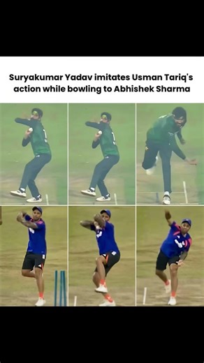 SURYA REPLICATING USMAN TARIQ ACTION #shorts #viralshorts #cricket #suryakumaryadav #indvspak #t20