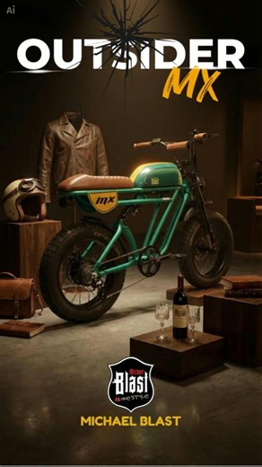 This is what premium feels like—the ultimate urban vibe, the Outsider MX electric bicycle