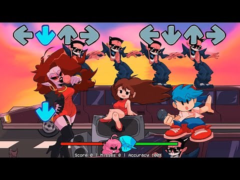 Friday Night Funkin' HD Week 4 Update FULL WEEK. FNF mod showcase.