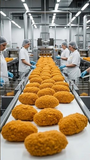 Inside a Frozen Chicken Nugget Factory – From Raw Chicken to Nuggets (Full Process)