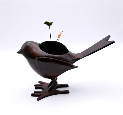 Pincushion ' Bird ' Metal With Pins Included - Etsy