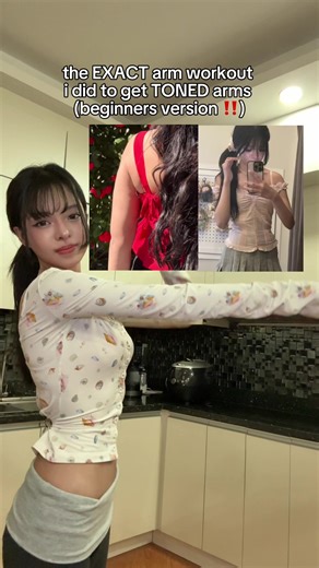 beginner-friendly version of the arm routine that made my arms toned! slightly modified to feel more doable while still delivering results!! perfect for building strength without feeling overwhelmed! save this and stick with it!! #workout #armworkout #beginnersworkout #tonedarms #glowup