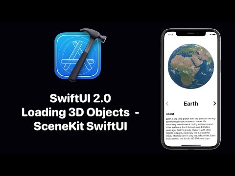 SwiftUI 2.0 SceneKit - SwiftUI Loading 3D Objects/Models Using SceneView - SwiftUI 2.0 Tutorials
