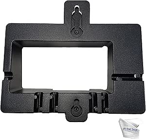 Yealink Wall Mount Bracket for Yealink Phones T43U, T42S, T44W, T44U, T40P, T41P and T42G with Global Teck Microfiber Cloth