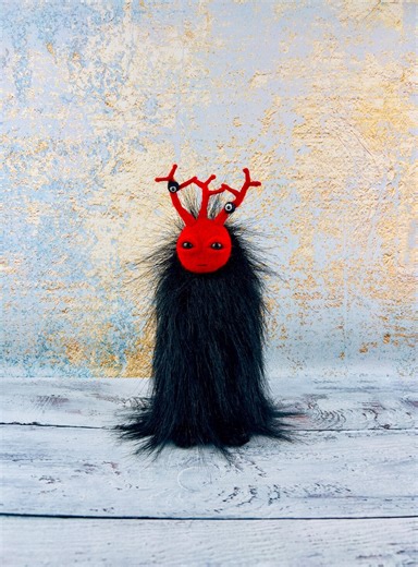 OOAK Doll, Monster Doll, Alien Felt Figurine, Felt Ornament Voodoo Doll, Creepy Cute Doll, Cute Ghost Doll Wool Felt Ghost Decor. - Etsy