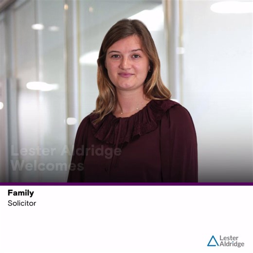 📣 We’re thrilled to welcome two new solicitors to Lester Aldridge! Ruby Jordan has joined our Family team, advising on divorce, financial settlements and children matters. She trained in London and brings a wealth of experience in sensitive family law cases. Lia Bannon joins our Dispute Resolution team, advising on commercial litigation including breach of contract, shareholder disputes and insolvency matters. We’re delighted to have them on board and look forward to seeing their careers flouri