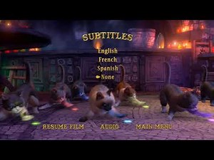 Puss in Boots DVD Menu Walkthrough
