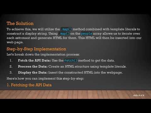 How to Use a for Loop with Dynamic API Data in JavaScript Template Literals