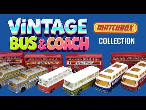 Vintage Bus and Coach Matchbox Collection 1966- 1981