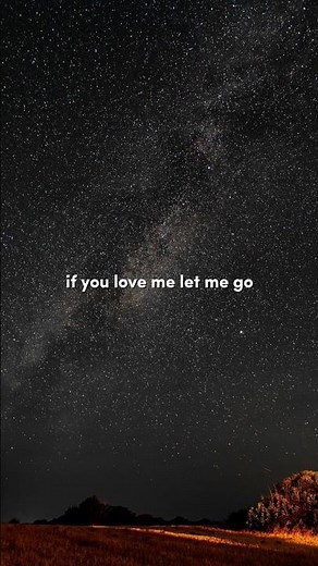 "If you love me, let me go" - this is gospel - panic at the disco