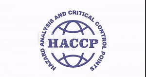 HACCP stamp animation, hazard analysis and critical control points emblem, transparent background footage