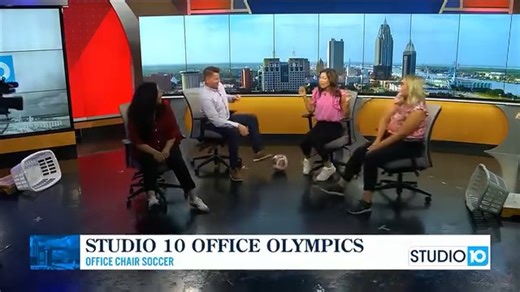 OFFICE OLYMPICS: Office Chair Soccer Had to bring the Adidas out for this game! 😂⚽️ Too much fun! This game was intense! We definitely got a workout! 🥅 Player of the Game: Jennifer! 🏆 | Vanessa Pacheco