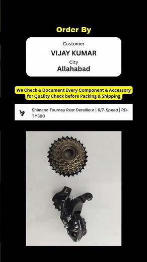 Best Bicycle Components -Shimano Tourney Rear Derailleur | 6/7-Speed | RD-TY300. Freewheel .T11861