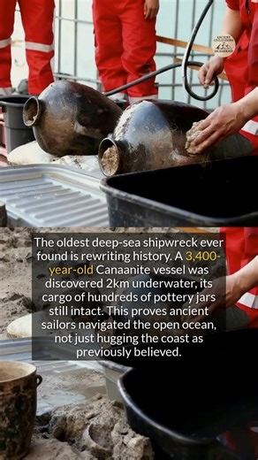 The oldest deep-sea shipwreck ever found proves ancient sailors navigated the open ocean. #archaeology #ancienthistory #discovery #shipwreck | Ancient Civilizations and Archaeology