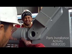 Marine loading arm major overhaul 2020 - Parts installation activity 18.08.2020