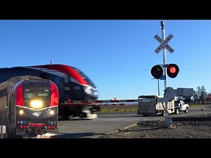 Amtrak 338 Coast Starlight Train 11 South 5 Hours Late | Clark Rd. Railroad Crossing, Live Oak CA