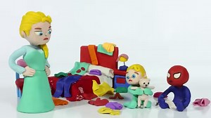 1.2M views · 13K reactions | Princesa Elsa Y Spiderman Bebés 74  Dibujos Animados Infantiles Play Doh Stop Motion | InfantiLandia | Facebook