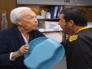 Nearly 20 years later, Happy Gilmore and Bob Barker continue their epic fight off the golf course