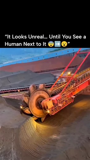 unic shortz on Instagram: "The Bagger 293 is one of the largest machines ever built, designed to remove massive volumes of earth in Germany’s open-pit mines. Standing about 96 meters tall and stretching over 225 meters long, it is comparable to a skyscraper laid on its side. At its front, a giant bucket wheel more than 21 meters wide continuously scoops coal and soil, allowing the machine to move up to 240,000 tonnes of material in a single day. Despite weighing over 14,000 tonnes, the Bagger 29