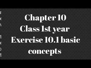 Class 11 Math exe. 10.1 basic concepts
