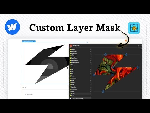 How to create a mask layer in any shape in Webflow