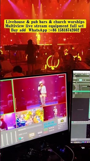 Multcam live streaming video switcher & ptz cameras full set .