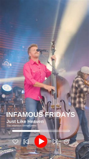 When the INFAMOUS FRIDAY feels “Just Like Heaven”. Head to our YouTube page to check out the full video live from Dillon Amphitheater on August 5th, 2023. | The Infamous Stringdusters