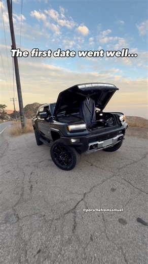 Which car should I take for third date? . #couplegoals #hummerev #gmchummerev | Porsche from Samuel