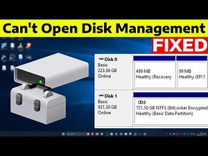 How To Fix Disk Management Not Opening in Windows 11