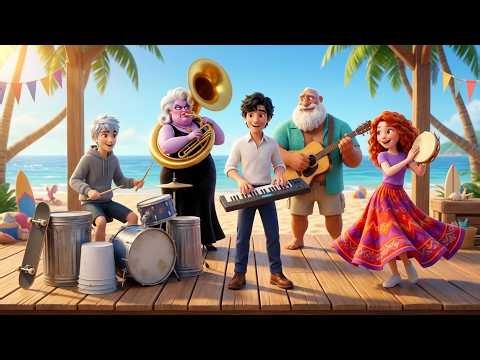A Magical Symphony: Ariel, Ursula, Merida & King Triton Create a Masterpiece 🎶✨
