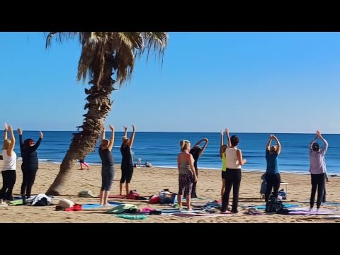 Beach Live Yoga 50+ | Stretch, strength & Balance. Ocean Views