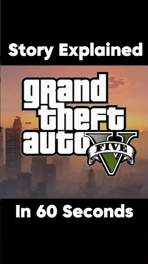 GTA 5 Full Story Explained in 60 Seconds 🤯🔥| Sunami Gaming #gta5 #ps5 #shorts