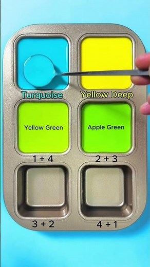 How to make bright green 🟢.#asmr #colormixing #art #mixing #satisfying #mixingcolors
