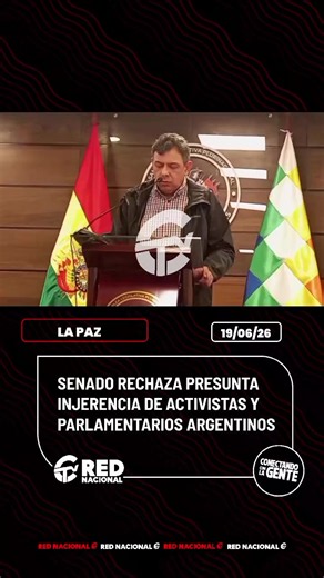 🚨 El presidente de la Cámara de Senadores, Diego Ávila, informó que esa instancia aprobó resoluciones camarales en rechazo a la presunta injerencia de parlamentarios y activistas argentinos que llegaron al país en medio de la actual coyuntura política y social. 📌 Según la autoridad, estas personas no arribaron en una misión oficial del Estado argentino, sino que su presencia habría buscado influir en una situación interna que, a su criterio, debe ser resuelta exclusivamente por los bolivianos.