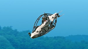 Man-Piloted Drone's First Flight