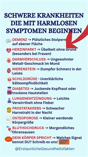 Schock Wissen 4 10 harmlose Symptome, die DU SOFORT abklären musst!